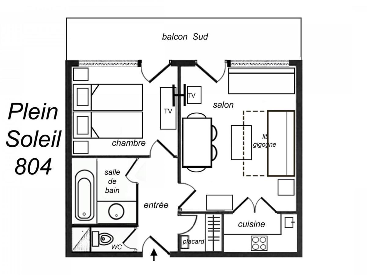 Appartement Ensoleille Avec Tv, Proche Pistes Et Commerces, Residence Plein Soleil, Les Allues - Fr-1-182-18 Méribel Exteriör bild